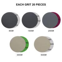 Papel De Lija Para Seco Y Húmedo De 3 Pulgadas 102 Piezas Assorted 800-5000 Grano Silicon Carbide Con Almohadilla De Eje 1/4 Pulgada Para Acabado De Muebles Y Polimento De Metales En Automóviles - details 1