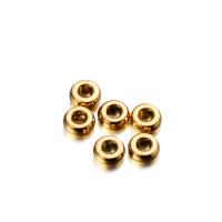20Pcs/lot Perlas De Acero Inoxidable Para Joyería DIY Tamaños 3-10 Mm Círculo Plano Con Agujero Grande Accesorios De Joyería - details 2