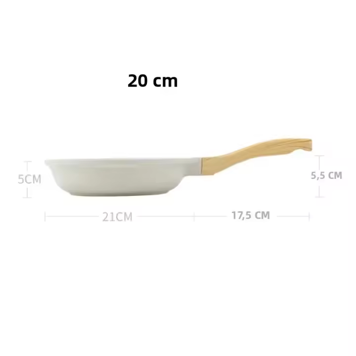 Sartén De Wok 30cm Duradera Cerámica No Adherente Para Estufa De Inducción Y Gas Universal Olla Para Carne Y Salsas Sin Cubierta - 1