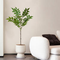 Planta Artificial De Figo Grande 76-140cm Hojas Verdes De Plástico Para Decoración De Jardín Y Exterior Estilo Tropical - details 6