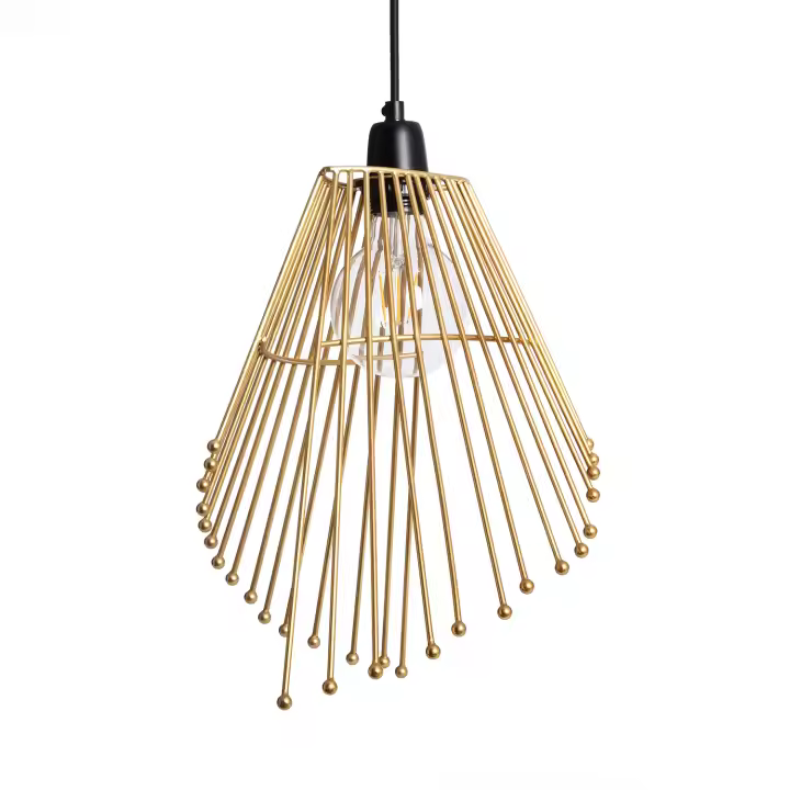 Ledkia Lámpara Colgante Dorada de Metal Kerani para Interiores decoración hogar - 1