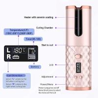 <ALIMT ><ALIMT >🔥</ALIMT></ALIMT> 【REGALO MAMÁ】-Rizador de pelo giratorio portátil con carga USB, rizador de pelo automático inalámbrico, cilindro de cerámica sin enredos, peinado de calentamiento rápido, control de temperatura de 5 etapas, anti-quemaduras - details 6