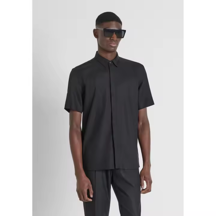 CAMISA ANTONY MORATO ADALIA REGULAR FIT IN SO NERO - 1