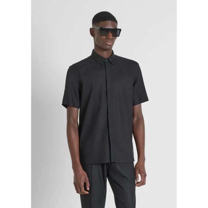CAMISA ANTONY MORATO ADALIA REGULAR FIT IN SO NERO - 1