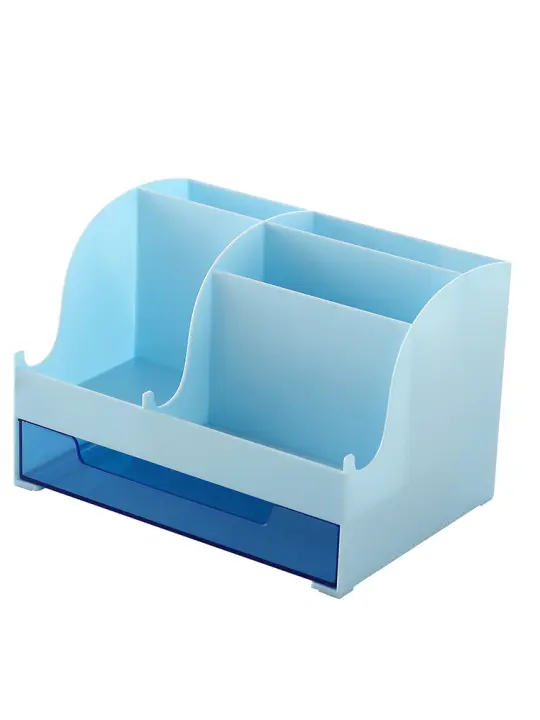 Organizador De Cosméticos Y Lápices Con Cajón Gran Capacidad Para Oficina Y Hogar Caja De Almacenamiento De Escritorio Para Regalos Y Decoración Del Hogar - 1
