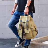 Mochila DIDABEAR De Lona Para Hombres Gran Capacidad Mochila Casual Para Escuela Viaje Con Manijas Suaves Y Cierre De Cadena - details 9