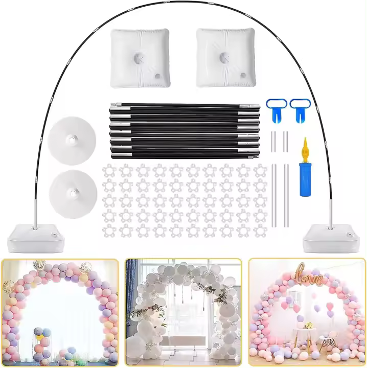 Kit d'arche de Ballons Réutilisable,Balloon Arched Kit,Ballon Stand Colonne Cadre Guirlande,Support d'arc de Ballon,Kit arche Ballon,Kit Arche de Ballons,Utilisé pour les Anniversaires,Mariages - 1