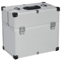 vidaXL Caja de herramientas aluminio plateado 38x22,5x34 cm - details 0