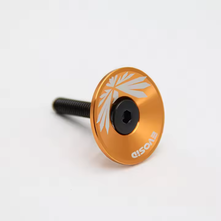 Cubierta De Manillar Ultraligera De Aluminio EVOSID 5.8g Para Bicicleta MTB Y Carretera Tapa De Cabeza De Rueda 1-1/8'' - 1