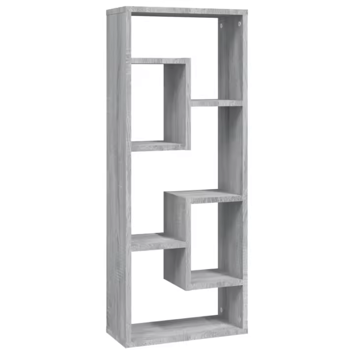 vidaXL Estantería de pared contrachapada 36x16x90 cm Blanco, Negro, Roble Sonoma Mueble Almacenaje Estantería para Oficina, Estudio, Dormitorio Estantería/Librería/ mueble de Almacenamiento - 1