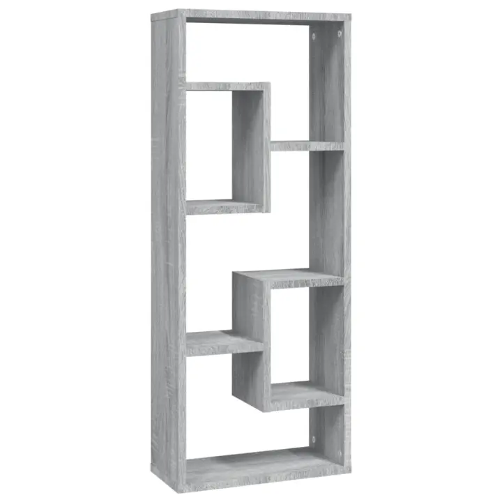 vidaXL Estantería de pared contrachapada 36x16x90 cm Blanco, Negro, Roble Sonoma Mueble Almacenaje Estantería para Oficina, Estudio, Dormitorio Estantería/Librería/ mueble de Almacenamiento - 1