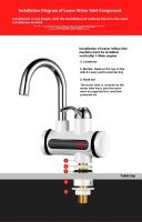 Grifo Eléctrico ZEXEF Calentamiento Instantáneo 3000W Rotación 360 Grados Doble Función Agua Caliente Y Fría Suministros Digitales Para Baño - details 10