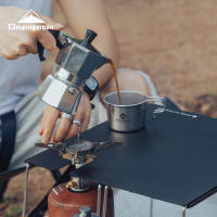 CAMPINGMOON Juego De 4 Piezas Sierra Bowl Y Taza De Acero Inoxidable Para Camping Y Picnics Con Bolsa De Almacenamiento Utensilios De Mesa Al Aire Libre - details 9