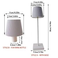 Lámpara De Noche LED Recargable USB En Forma De Setas Con Interruptor Táctil 3 Colores Para Decoración De Restaurantes Habitaciones Clubes Bares Cafés - details 13