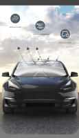 Parasol De Sol Para Coche Protección Del Interior Del Parabrisas Accesorios De Verano Para Auto Material UPE+Alloy+Tela - details 0