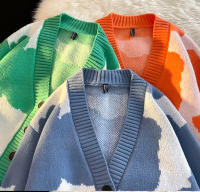 Suéter De Manga Larga Para Mujer Y Hombre Con Cuello En V Botones Abiertos Suave Y Cálido Chaqueta De Lana Tejida Casual Para Otoño E Invierno - details 15