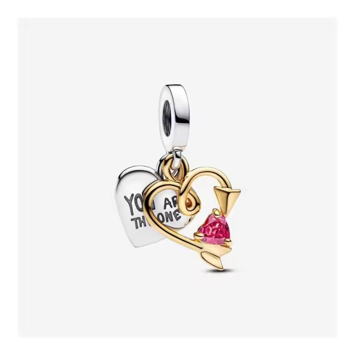 763622C01 - Colgante de Plata con Baño de Oro de 14k | Pandora 763622C01 PANDORA Raíz Novedades Joyas de Plata Joyas Pandora MUJER inicio Charm Pandora Grabado online Colgantes de Plata Mujer Pandora Original - 1