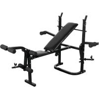 vidaXL Banco de musculación negro - details 0