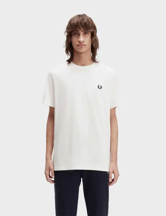 Fred Perry Bold Branding camiseta blanca para hombre - 1