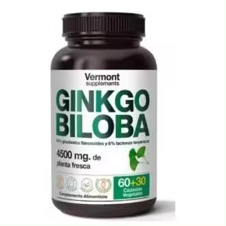 Vermont Supplements Ginkgo Biloba 60+30Caps - 1