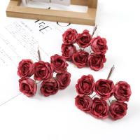 6Pcs Arreglo De Flores Artificiales Peonía Para Decoración De Hogar Y Bodas Decoración De Habitaciones Falsas Flores Para Wreaths De Manualidades Y Regalos - details 12
