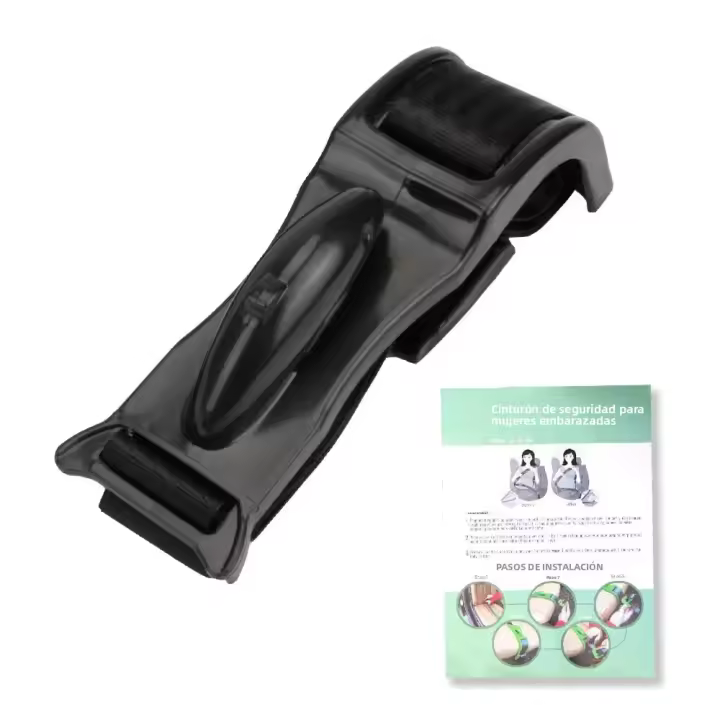 Kit De Ajustador Y Extensor De Cinturón De Seguridad Para Mujer Embarazada Protector De Barriga Del Bebé Accesorios Automotrices - 1