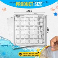 Caja De Exhibición De Conchas Magnéticas Acrílicas Con 36 Cuentas Caja De Almacenamiento Para Joyería Y Uñas Organizador De Contenedor Transparente Moderno - details 9