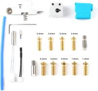 Kit de extrusor Calentador de manguera Manguito de silicona Manguito de cuello y mango Termistor Calentador de brazo loco DIY Profesional Cok Genius Boquilla Impresora 3D Herramienta de reparación para artillería Sidewinder X1 - details 3