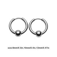 1 par de pendientes Unisex para Mujer, pendientes exquisitos de Maple inoxidable, joyería para Novias, Regalos para Posada, pendientes circulares de 12mm - details 1