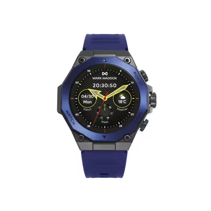 Mark Maddox SMART NOW HS2003-30 Smartwatch de hombre - Correa de silicona azul - 1