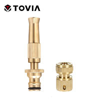 Pistola De Agua De Latón T TOVIA Con Conector Rápido Para Jardín Y Hogar Regulable Alta Presión Sprinkler Directo - details 0