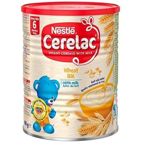 Nestle Beba Nestle Cerelac Wheat With Milk 400g - Leche en Polvo Rica en Hierro y Vitaminas A C y B12 - 1