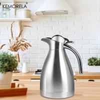 KEMORELA Termo De Acero Inoxidable 1.0L Para Agua Caliente Y Fría Hervidor De Agua Aislado Con Botón Para Mantener Caliente Café Té - details 1