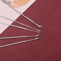 MIUSIE 10pcs/set Agujas Para Tejer Y Perlas De Crochet Herramientas De Tejer En Casa Con Lengüeta Herramientas De Coser De Acero Inoxidable - details 6