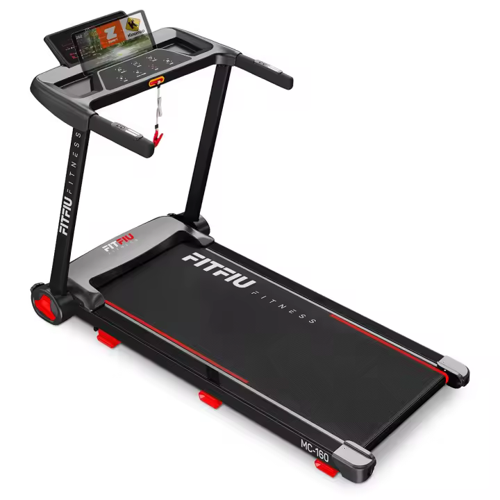 FITFIU Fitness MC-160 - Cinta de Correr 2 en 1 para Andar y Correr, Walking Pad Plegable, 12 programas, Bluetooth y Speakers, Conectividad App Kinomap, Caminadora Ultracompacta para el Hogar/ Oficina - 1