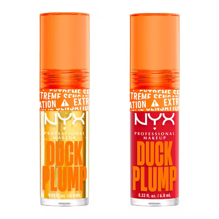NYX Professional Makeup | Pack Duo Duck Plump, brillo de labios con Efecto Volumen Instantáneo, con Jengibre picante, fórmula vegana. - 1