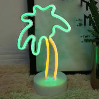 Luz De Neón De Palmera USB/pilas, Regalo De Cumpleaños Para Familia, Decoración De Verano Para Fiesta, Boda Y Bar/restaurantes - details 6