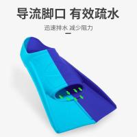 Aletas de silicona para hombres y mujeres, estilo libre, braza, aletas cortas de silicona para adultos y niños, aletas de entrenamiento de buceo ligero y natación. - details 2