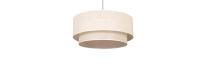 Fabrilamp - Colgante Doble 1l. Beis/beis Cilind (35/25/reg) - details 1