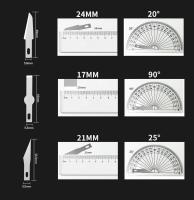 Cuchillo De Grabado De Metal Para Artesanía Y Escultura Herramienta De Corte Preciso Para Papel Y Reparación No Slip DIY Art Hobby - details 12