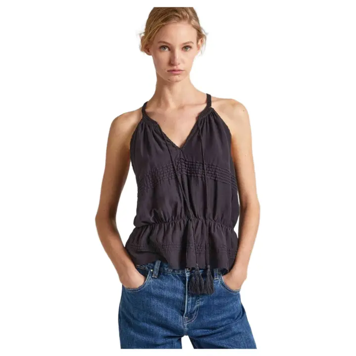 Top Pepe Jeans Daisy para mujer en color negro - 1