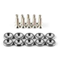 Kit De 10 Piezas De Tornillos Y Tornillos De Aluminio Concavo Hexagonal M6 * 20mm Para Bayas De Motor Y Parachoques JDM - details 6