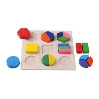 Juego Educativo De Madera Con Formas Geométricas Para Niños Montessori Puzzle De Matemáticas Juguetes Para Bebés Y Niños De Preescolar - details 7