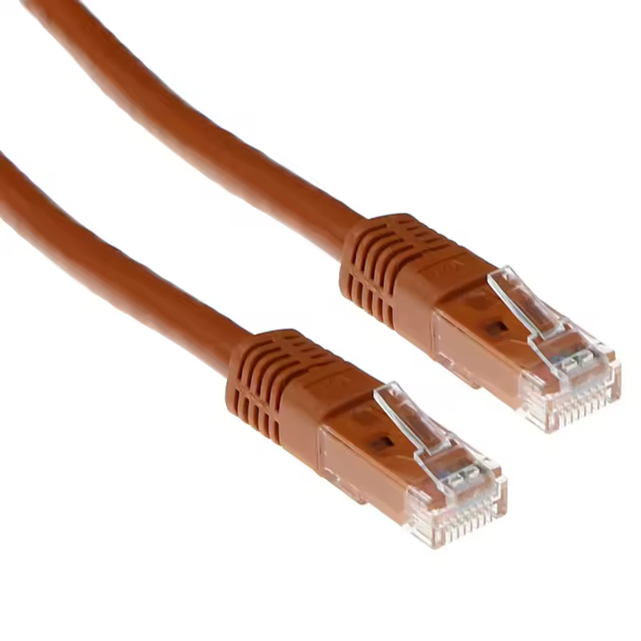 ACT  Cable Red Ethernet Cat5e RJ45 UTP Marrón - 1