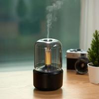 Luz de Velas, humidificador de Aire Silencioso USB portátil de esritorio personal para dormitorio, oficina (Negro) - details 3