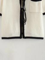Conjunto De Verano Para Mujer: Falda Larga De Playa Y Chaqueta Tejida Elegante Y Bohemia Estilo Casual Striped Holiday Dos Piezas Beachwear - details 17