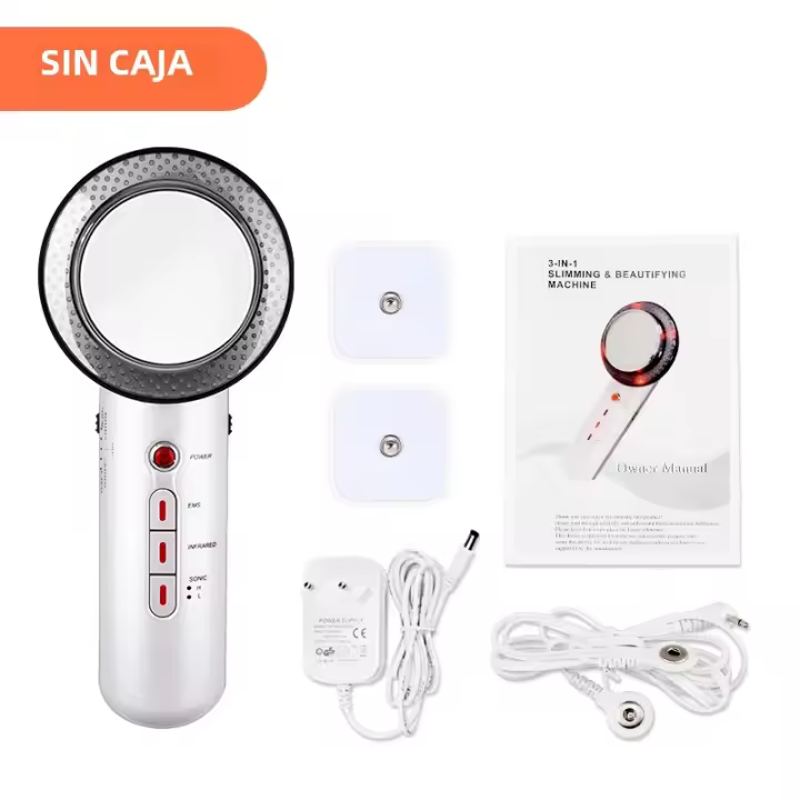 Masajeador De Grasa Ultrasonido 3 En 1 Cavitation EMS Para Adelgazamiento Cuidado De La Piel Con Terapia De Quema De Grasa Infrarroja Apparatus De Belleza - 1