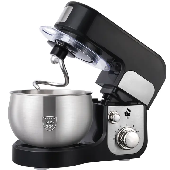 Batidora Amasadora, Robot Mezclador de cocina, Repostería, 6 Velocidades, Mezcla líquidos y sólidos, 3 funciones, 3 L, 700W - 1
