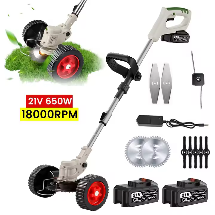 Cortacésped eléctrico de 21V, cortadora de madera de 18000RPM, longitud ajustable, plegable, herramienta de poda de jardín para batería Makita - 1