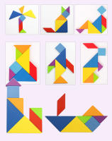 Puzzle De Madera 3D Con Patrón Animal Juego Educativo Montessori Para Niños Juguetes De Tangram Coloridos Regalo Para Niños - details 9